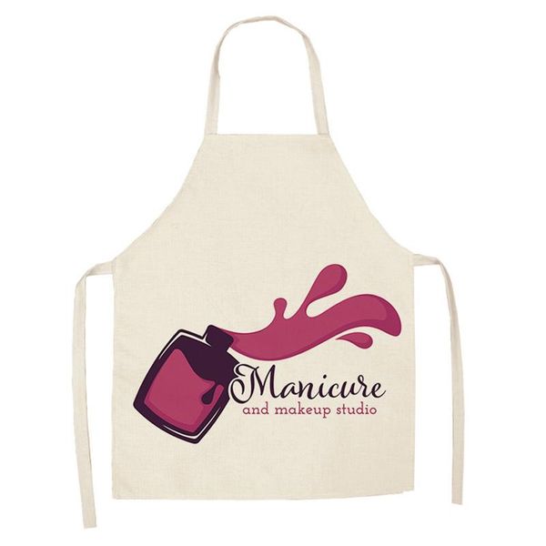 2020 new linen flower nail polish theme print kitchen aprons dinner party cooking bib funny cleaning apron
2020 new linen flower nail polish theme print kitchen aprons dinner party cooking bib funny cleaning apron