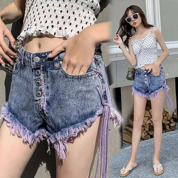 503# jeans shorts women 202 high waist tie rope show thin ultra short women's dance pants fashion, Blue
503# jeans shorts women 202 high waist tie rope show thin ultra short women's dance pants fashion, Blue