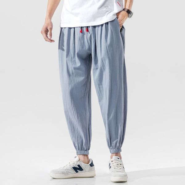 men harem pants joggers solid cotton linen baggy chinese style pants men 2020 casual streetwear trousers, Black
men harem pants joggers solid cotton linen baggy chinese style pants men 2020 casual streetwear trousers, Black