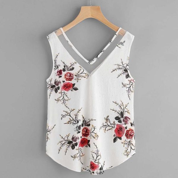 women chiffon shirt floral casual sleeveless blouse 2019 summer fashion d10 drop shipping good quality, White
women chiffon shirt floral casual sleeveless blouse 2019 summer fashion d10 drop shipping good quality, White