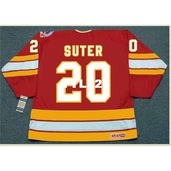 740s #20 gary suter calgary flames 1989 ccm vintage retro away hockey jersey or custom any name or number retro jersey, Black
740s #20 gary suter calgary flames 1989 ccm vintage retro away hockey jersey or custom any name or number retro jersey, Black