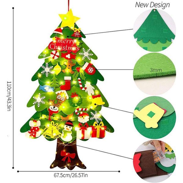 factory87psdecorations kids gifts tree diy christmas felt xmas for home 2021 new year gift ornaments party accessories 
factory87psdecorations kids gifts tree diy christmas felt xmas for home 2021 new year gift ornaments party accessories