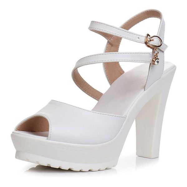 dress shoes 2021 summer white wild sandals super high heel waterproof platform thick with fish mouth large size women's, Black
dress shoes 2021 summer white wild sandals super high heel waterproof platform thick with fish mouth large size women's, Black