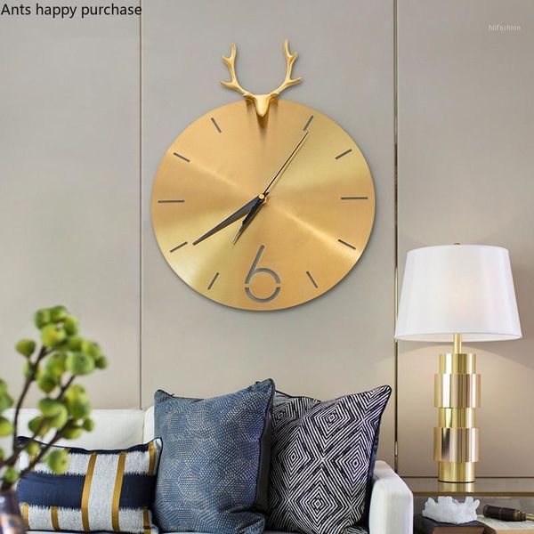 nordic creative modern light luxury wall clock living room household fashion pure copper home metal wall decorations livingroom1
nordic creative modern light luxury wall clock living room household fashion pure copper home metal wall decorations livingroom1