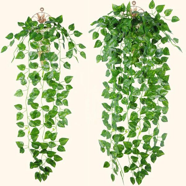 90cm artificial green plants hanging ivy leaves radish seaweed grape fake flowers vine home garden wall party decoration1
90cm artificial green plants hanging ivy leaves radish seaweed grape fake flowers vine home garden wall party decoration1
