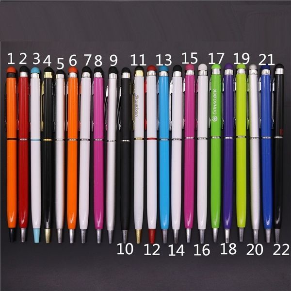 22 colors metal ballpoint pen creative stylus touch for writing stationery office & school ballpen black blue lnk custom order, Blue;orange
22 colors metal ballpoint pen creative stylus touch for writing stationery office & school ballpen black blue lnk custom order, Blue;orange