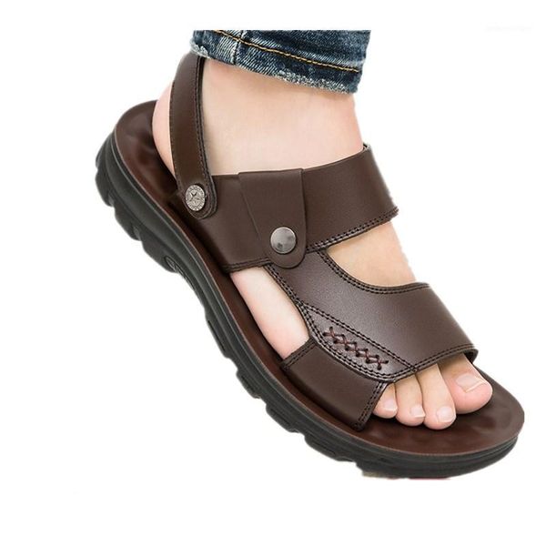 sandals summer beach men's comfortable soft men genuine leather slip-on casual fashion outdoor slippers shoes1, Black
sandals summer beach men's comfortable soft men genuine leather slip-on casual fashion outdoor slippers shoes1, Black