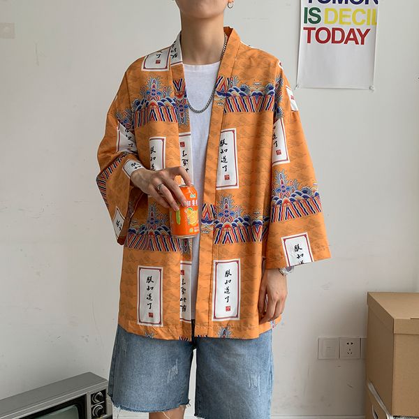 2021 new shirt men chinese geisha arrival japanese street clothing harajuku kimono 9lsv, White;black
2021 new shirt men chinese geisha arrival japanese street clothing harajuku kimono 9lsv, White;black