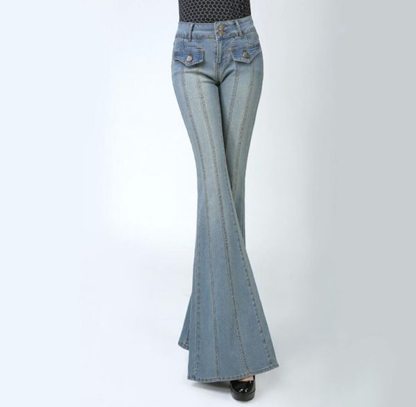 fashion women's flare pants ladies wide leg denim trousers slim bell bottom jeans for female r592, Blue
fashion women's flare pants ladies wide leg denim trousers slim bell bottom jeans for female r592, Blue