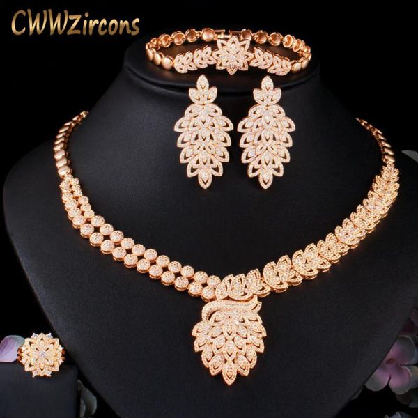 cwwzircons 4 pcs royal party bridal cubic zirconia necklace luxury dubai nigerian gold color cz wedding women jewelry set t485, Silver
cwwzircons 4 pcs royal party bridal cubic zirconia necklace luxury dubai nigerian gold color cz wedding women jewelry set t485, Silver