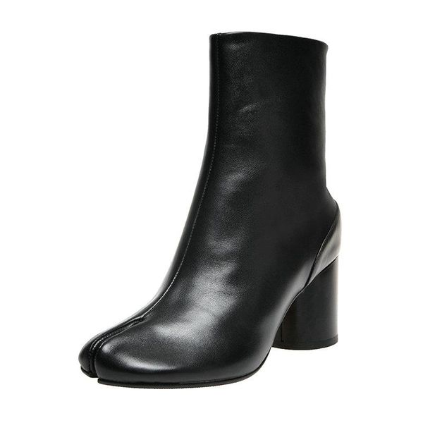 boots 100% cow leather women ankle strange toe side zipper elegant rouned heels pumps wedding office lady shoes woman, Black
boots 100% cow leather women ankle strange toe side zipper elegant rouned heels pumps wedding office lady shoes woman, Black