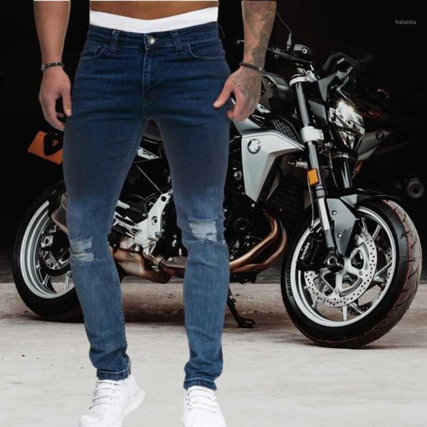 men's jeans men ripped skinny hole pencil denim pants moto biker party casual cowboy trousers street clothing 20211, Blue
men's jeans men ripped skinny hole pencil denim pants moto biker party casual cowboy trousers street clothing 20211, Blue