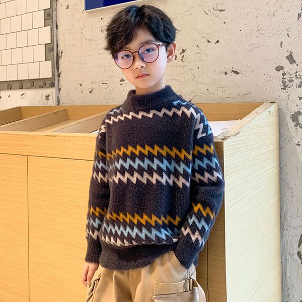 winter autumn and new kids' pullover handsome boys' long sve knitted sweater korean children's wear, Blue
winter autumn and new kids' pullover handsome boys' long sve knitted sweater korean children's wear, Blue
