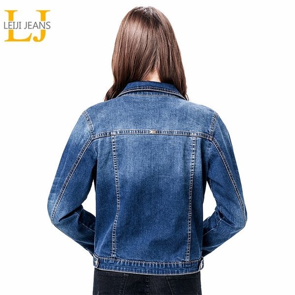 leijijeans women plus size 6xl long basical jeans jacket coat bleach full sleeves single breast slim women denim jacket 201026, Black;brown
leijijeans women plus size 6xl long basical jeans jacket coat bleach full sleeves single breast slim women denim jacket 201026, Black;brown
