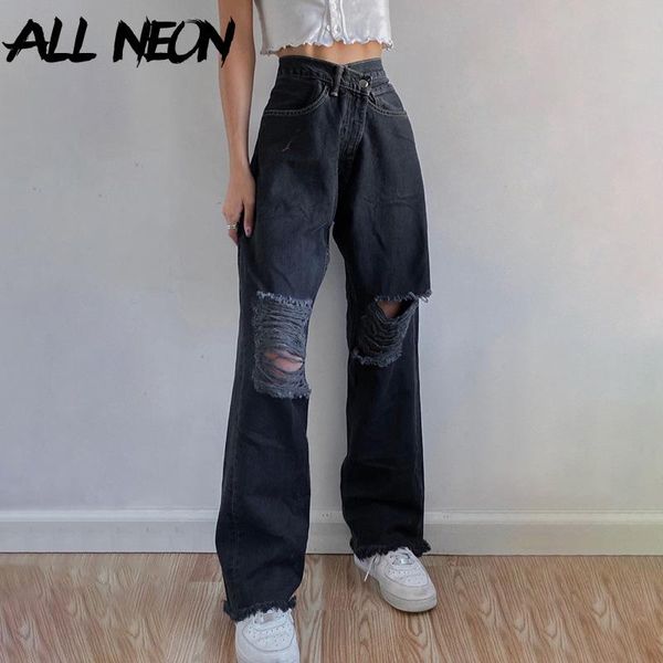 women's jeans allneon y2k aesthetics high waist ripped vintage hole wide leg baggy pants 90s fashion denim e-girl black trousers indie, Blue
women's jeans allneon y2k aesthetics high waist ripped vintage hole wide leg baggy pants 90s fashion denim e-girl black trousers indie, Blue