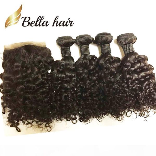 bella hair8a 5pcs lot peruvian hair with closure virgin human hair 4 bundles with closure water wave weave bundle with lace closure, Black
bella hair8a 5pcs lot peruvian hair with closure virgin human hair 4 bundles with closure water wave weave bundle with lace closure, Black