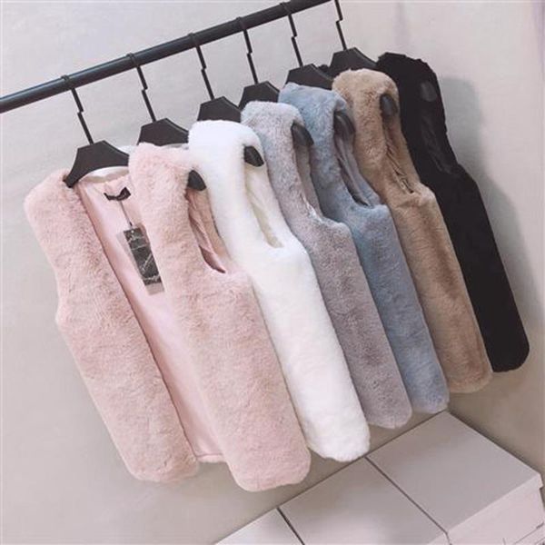faux fur vest coat women autumn winter sleeveless v-neck soft hairy waistcoat fur jacket outerwear plus size, Black
faux fur vest coat women autumn winter sleeveless v-neck soft hairy waistcoat fur jacket outerwear plus size, Black
