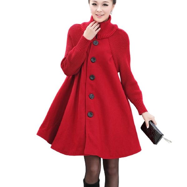 2021 winter new korean buttons woolen coat women mid-length turtleneck loose cloak red black windbreaker ladies plus size jacket, Tan;black
2021 winter new korean buttons woolen coat women mid-length turtleneck loose cloak red black windbreaker ladies plus size jacket, Tan;black