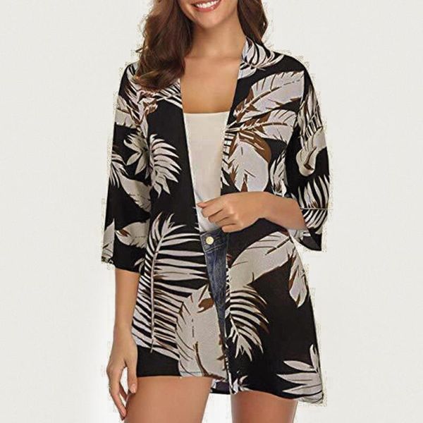 women's swimwear women leaf print cardigan bikini cover up swimsuit 2021 chiffon summer beachwear beach dress kaftan pareos blouse muje, White;black
women's swimwear women leaf print cardigan bikini cover up swimsuit 2021 chiffon summer beachwear beach dress kaftan pareos blouse muje, White;black