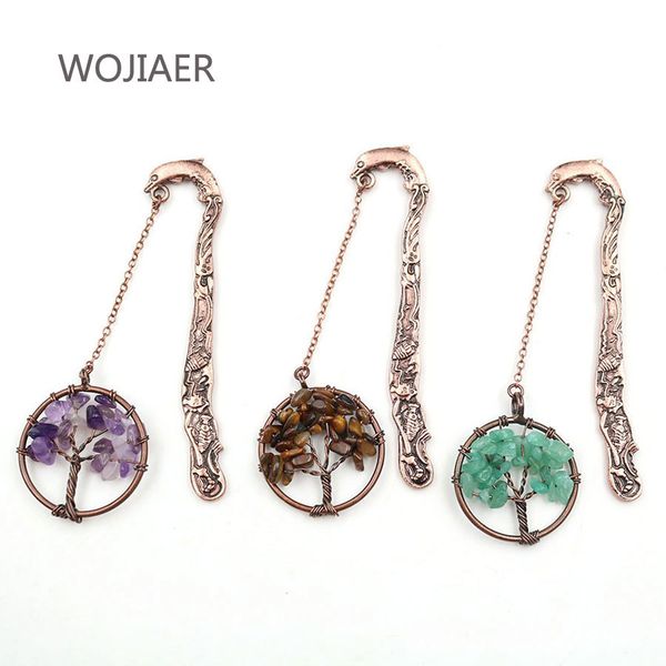 wojiaer vintage crystal bookmark student book natural stone pendant tree of life cultural and creative products zbm234 q1209, Bronze;silver
wojiaer vintage crystal bookmark student book natural stone pendant tree of life cultural and creative products zbm234 q1209, Bronze;silver