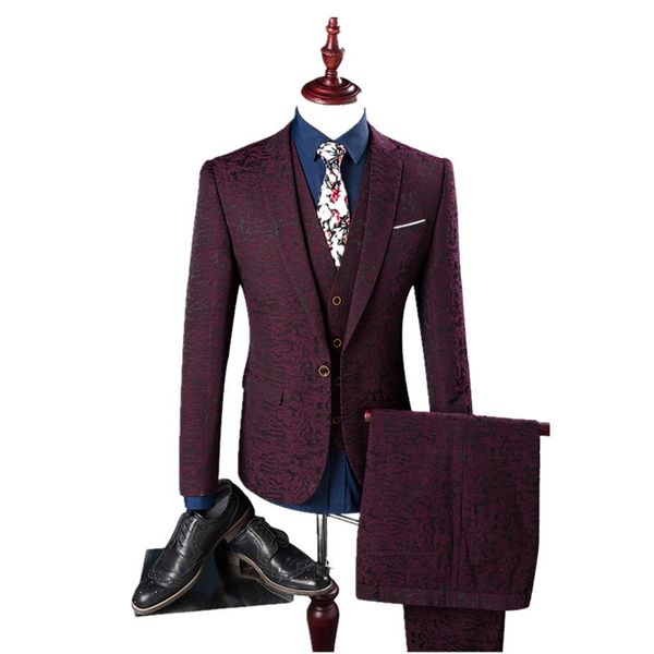men's suits & blazers 2021 arrival seasons style men boutique three piece wine red stamp groom wedding slim suit jacket size m-4xl, White;black
men's suits & blazers 2021 arrival seasons style men boutique three piece wine red stamp groom wedding slim suit jacket size m-4xl, White;black