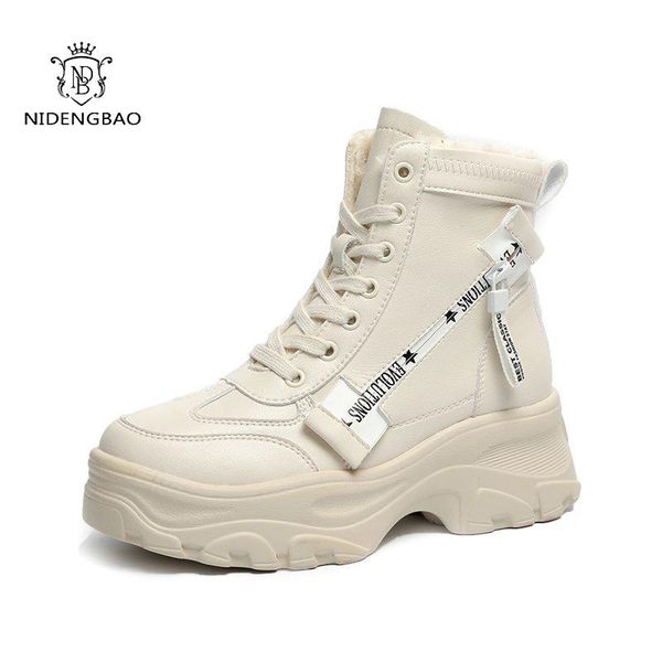 boots winter women female leather increase ankle shoes plus velvet snow warm round head casual ladies, Black
boots winter women female leather increase ankle shoes plus velvet snow warm round head casual ladies, Black