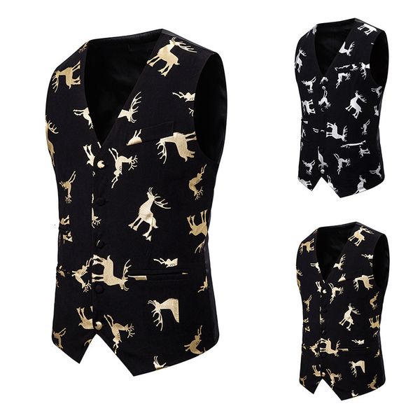 new casual men's deer gilded vest m140, Black;white
new casual men's deer gilded vest m140, Black;white