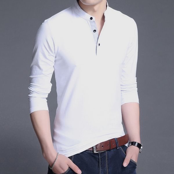 brand spring summer men's t - shirt slim long sleeve cotton t-shirt for male base tshirt kg-26, White;black
brand spring summer men's t - shirt slim long sleeve cotton t-shirt for male base tshirt kg-26, White;black