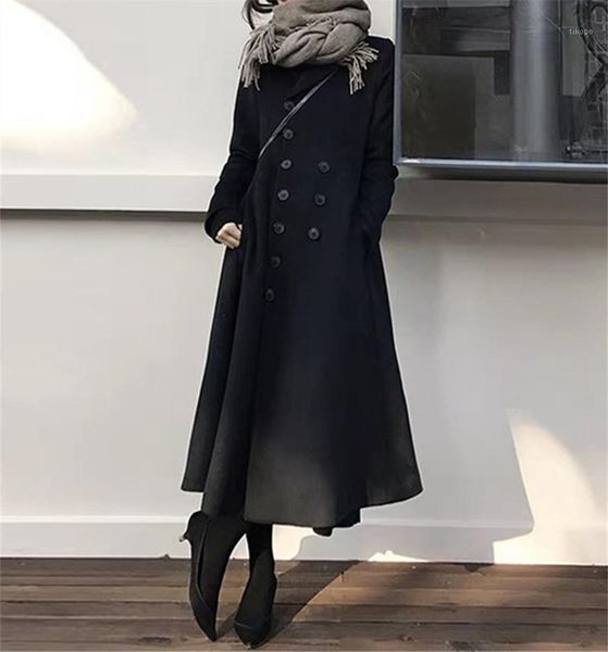 2021 autumn and winter double-faced cashmere coat ladies mid-length black waist double-breasted large skirt woolen coat1
2021 autumn and winter double-faced cashmere coat ladies mid-length black waist double-breasted large skirt woolen coat1