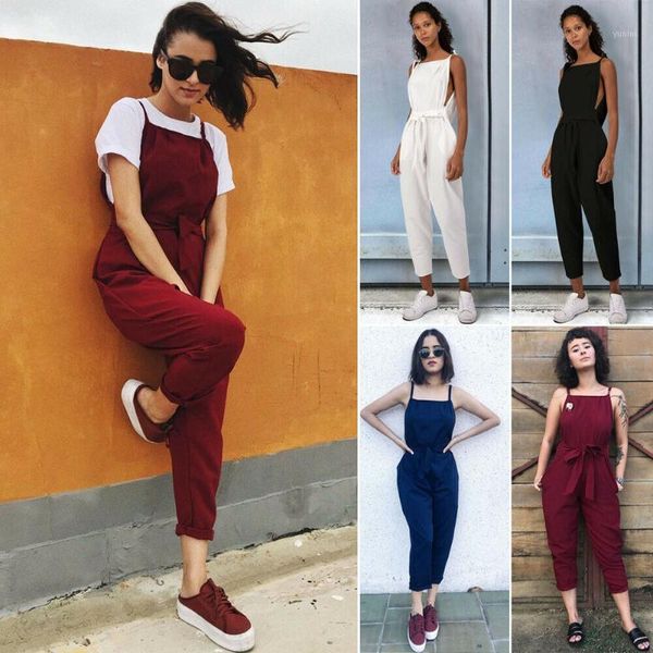 casual ladies women summer solid front lace-up bandage jumpsuit sleeveless clubwear -xxxl1, Black;white
casual ladies women summer solid front lace-up bandage jumpsuit sleeveless clubwear -xxxl1, Black;white