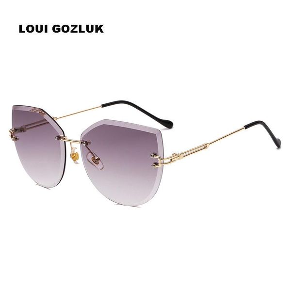 sunglasses 2021 fashion women rimless classic ladies cat eye gradient lens shades uv400 gunes gozlugu bayan gozluk, White;black
sunglasses 2021 fashion women rimless classic ladies cat eye gradient lens shades uv400 gunes gozlugu bayan gozluk, White;black