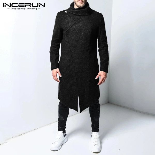 punk style men solid color long sleeve jackets trench fashion big lapel mens slim casual windbreaker coats streetwear incerun, Tan;black
punk style men solid color long sleeve jackets trench fashion big lapel mens slim casual windbreaker coats streetwear incerun, Tan;black