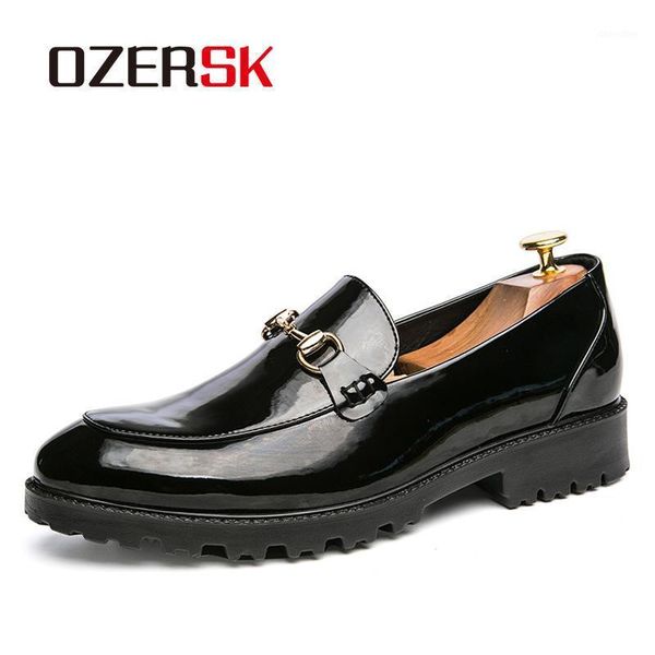dress shoes ozersk men casual patent leather loafers wedding party male non-slip oxford flats1, Black
dress shoes ozersk men casual patent leather loafers wedding party male non-slip oxford flats1, Black
