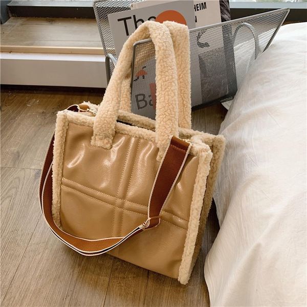 cross body fashion lambwool bags large capacity designer handbags luxury faux fur leather patchwork shoulder crossbody bag purses tote 2021
cross body fashion lambwool bags large capacity designer handbags luxury faux fur leather patchwork shoulder crossbody bag purses tote 2021