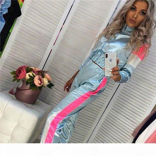 womens sports designer 2pcs tracksuits stand collar long sleeve fashion female clothing sport style casual apparel clothing, Gray
womens sports designer 2pcs tracksuits stand collar long sleeve fashion female clothing sport style casual apparel clothing, Gray