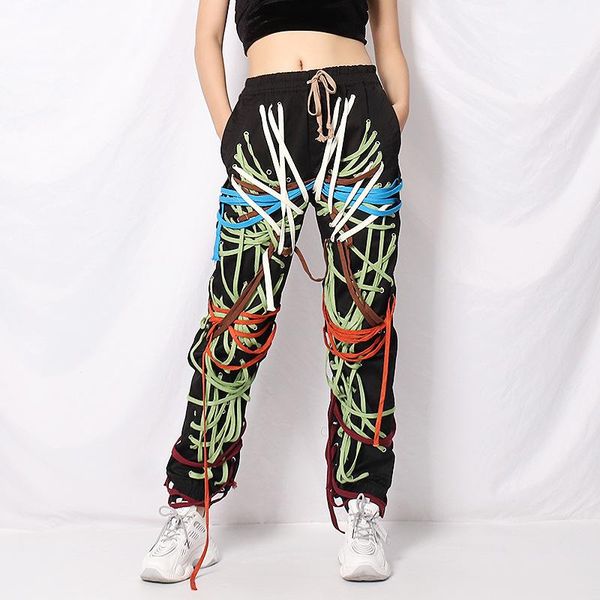 cross bandage pants for women high waist full length plus size casual black trousers female 2020 autumn new style, Black;white
cross bandage pants for women high waist full length plus size casual black trousers female 2020 autumn new style, Black;white
