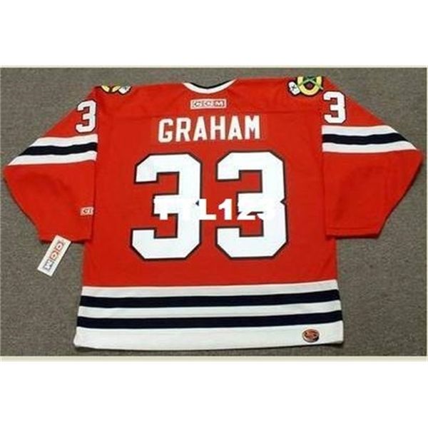 121s #33 dirk graham chicago blackhawks 1990 ccm hockey jersey or custom any name or number retro jersey, Black
121s #33 dirk graham chicago blackhawks 1990 ccm hockey jersey or custom any name or number retro jersey, Black