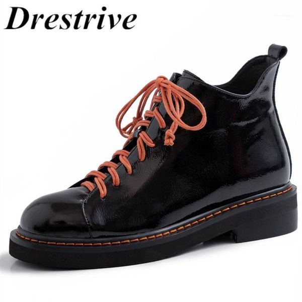 drestrive full genuine leather women ankle boots low heel 3.5 cm lace up platform girls shoes school non slip big size 43 20201, Black
drestrive full genuine leather women ankle boots low heel 3.5 cm lace up platform girls shoes school non slip big size 43 20201, Black