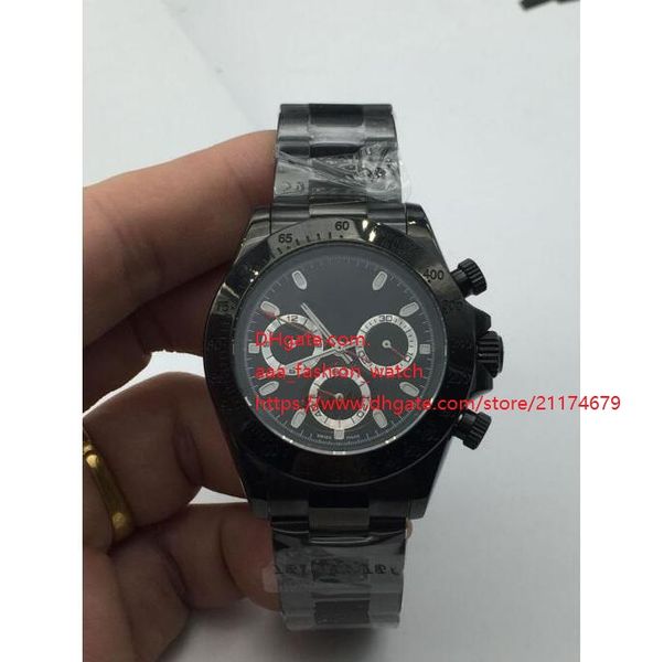 watch 40mm 116520 black pvd case no chronograph working mechanical automatic mens watches, Slivery;brown
watch 40mm 116520 black pvd case no chronograph working mechanical automatic mens watches, Slivery;brown