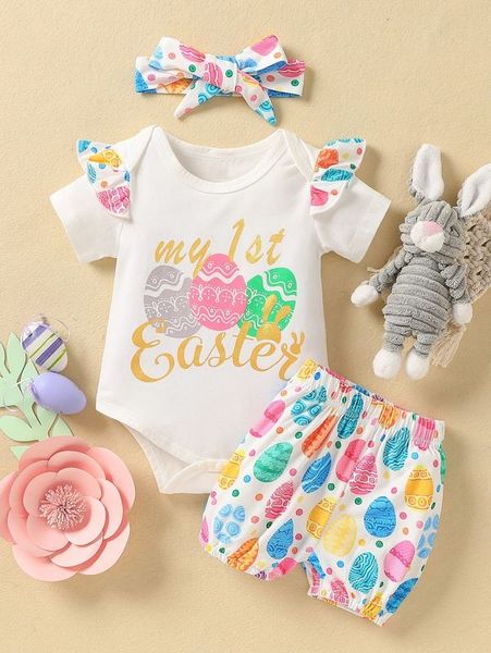 baby letter graphic bodysuit & shorts with headband she, White
baby letter graphic bodysuit & shorts with headband she, White