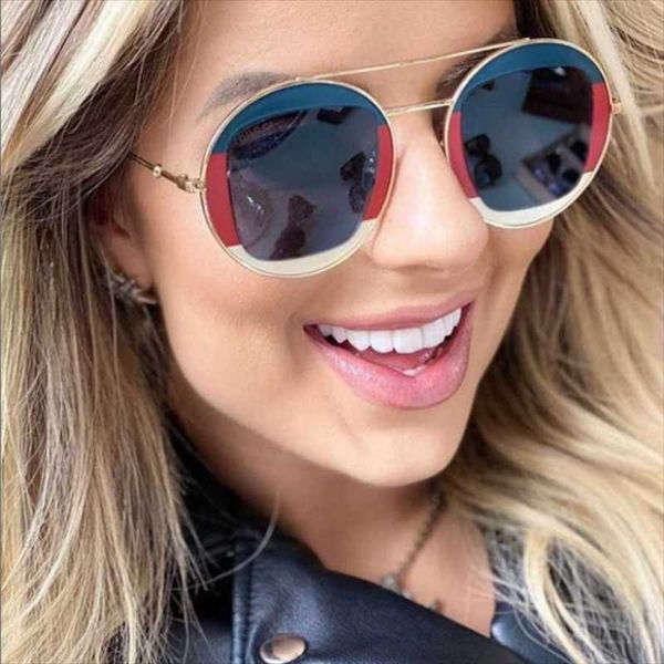sunglasses colorful round womens 2021 luxury designer metal sun glasses for men fashion shades tinted lens uv400, White;black
sunglasses colorful round womens 2021 luxury designer metal sun glasses for men fashion shades tinted lens uv400, White;black