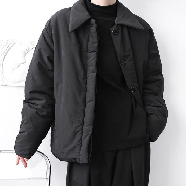men's down & parkas male japan korea streetwear vintage casual loose coat outerwear winter padded cotton short thick jacket overcoat, Black
men's down & parkas male japan korea streetwear vintage casual loose coat outerwear winter padded cotton short thick jacket overcoat, Black