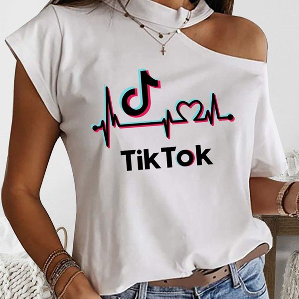 2020 new women's tik tok vibrato print hollow strapless short-sleeved t-shirts, Blue
2020 new women's tik tok vibrato print hollow strapless short-sleeved t-shirts, Blue