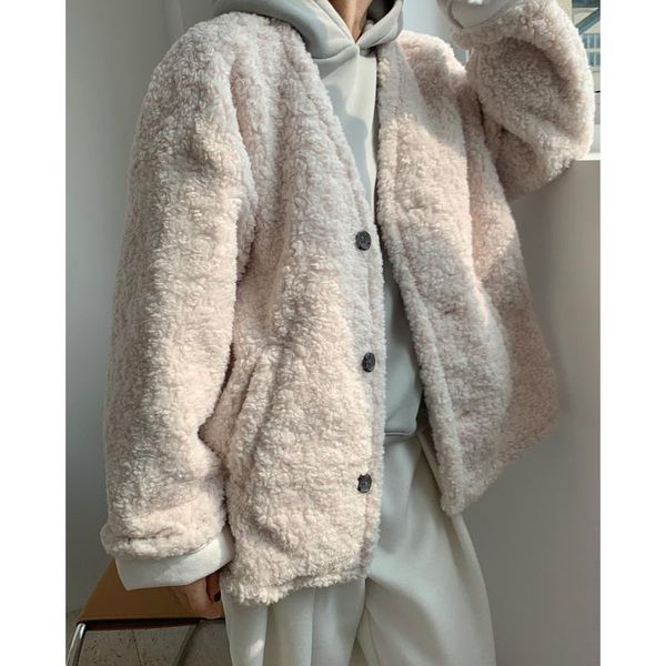 new lambswool jacket women long sleeve single breasted teddy coat women autumn winter warm thick fashion coat outerwear, Black
new lambswool jacket women long sleeve single breasted teddy coat women autumn winter warm thick fashion coat outerwear, Black