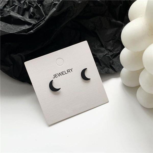 japan korea temperament simple minimalist moon black silver color small stud earrings for women fashion jewelry accessories, Golden;silver
japan korea temperament simple minimalist moon black silver color small stud earrings for women fashion jewelry accessories, Golden;silver