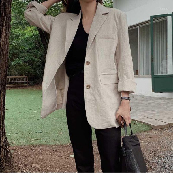 qooth women solid blazer korean ins retro lapel slim back split button all-match loose thin suit cropped jacket female qt1291, White;black
qooth women solid blazer korean ins retro lapel slim back split button all-match loose thin suit cropped jacket female qt1291, White;black