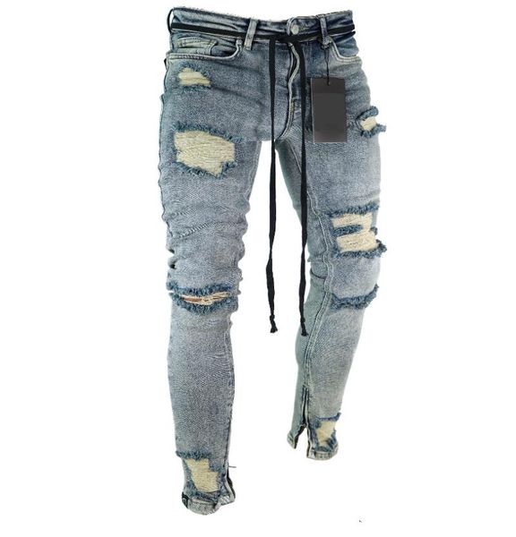 long pencil pants ripped jeans slim spring hole 2021 men's fashion thin skinny jeans for men hiphop trousers clothes clothing, Blue
long pencil pants ripped jeans slim spring hole 2021 men's fashion thin skinny jeans for men hiphop trousers clothes clothing, Blue