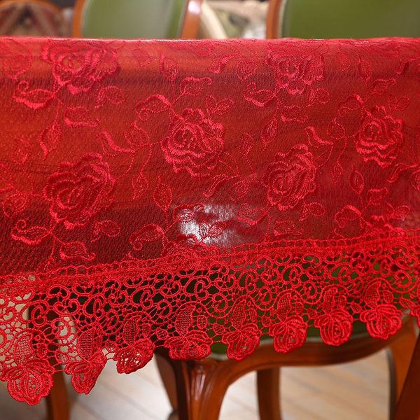 новая мода свадебная скатерть кружева роза роскошная вышивка европейский стиль крышка моющаяся столовая ткань для чайного стола jllcxh
