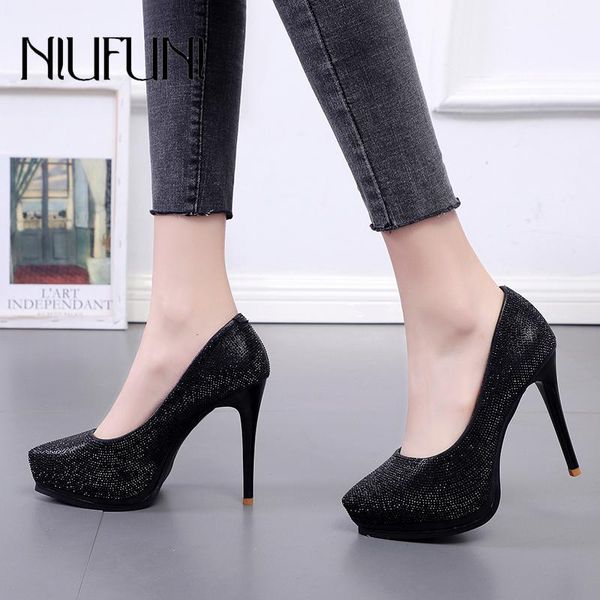 2 colors rhinestone platform women's pumps niufuni stiletto 11cm high heels wedding party woman shallow shoes size 34-39, Black
2 colors rhinestone platform women's pumps niufuni stiletto 11cm high heels wedding party woman shallow shoes size 34-39, Black