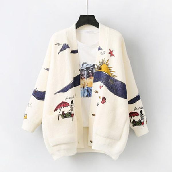 girl autumn winter anime sweater womens beige khaki cartoon pockets knitted cardigan elegant loose cute kawaii overcoats ok421, White
girl autumn winter anime sweater womens beige khaki cartoon pockets knitted cardigan elegant loose cute kawaii overcoats ok421, White